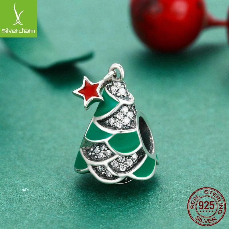 Yinziyun S925 Sterlingsilber Weihnachtsbaum Perlenarmband für Damen