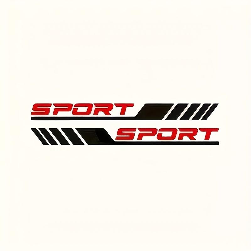1pcs "SPORT" Vinyl Car Door Stickers Diagonal Stripes, Easy Apply Side Decals for Enhanced Vehicle Aesthetics