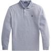 Polo Ralph Lauren SS24 Logo Brodert Bomull Langermet Poloskjorte Herre topper Blå MNPOKNI16821195-400