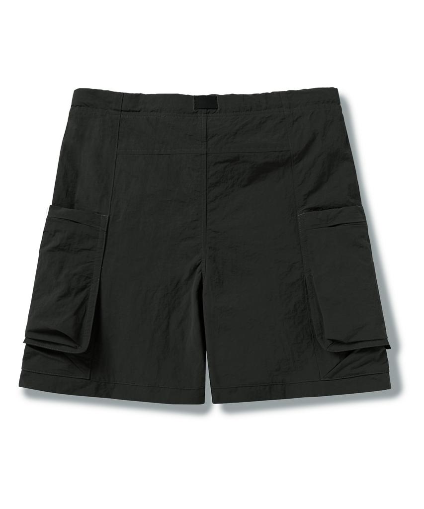 Kaempeusaideu Slingside Cargo Half Pants Black Csp104
