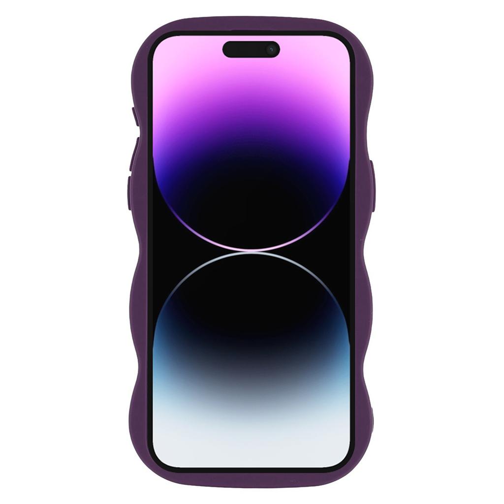 For iPhone 14 Pro Case Compatible with MagSafe TPU + PC Phone Back Cover Skin Touch Wave Shape