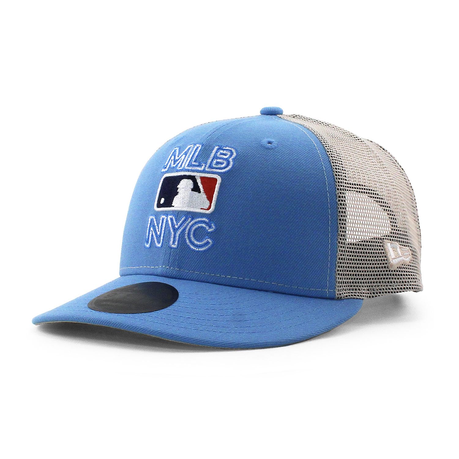 

[New Era] Mesh Cap LP9FIFTY MLB NYC TRUCKER MESH CAP SKY BLUE LOW PROFILE Snapback SNAPBACK Hat 950 LP [Used]