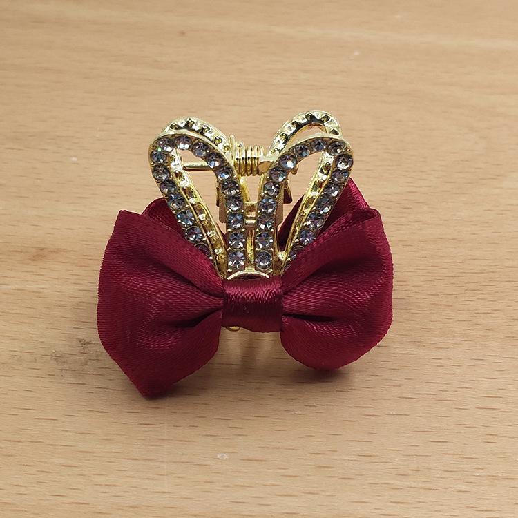 Luxury Alloy Rhinestone Hair Claw Clip for Women – Anti-Collapse Hold