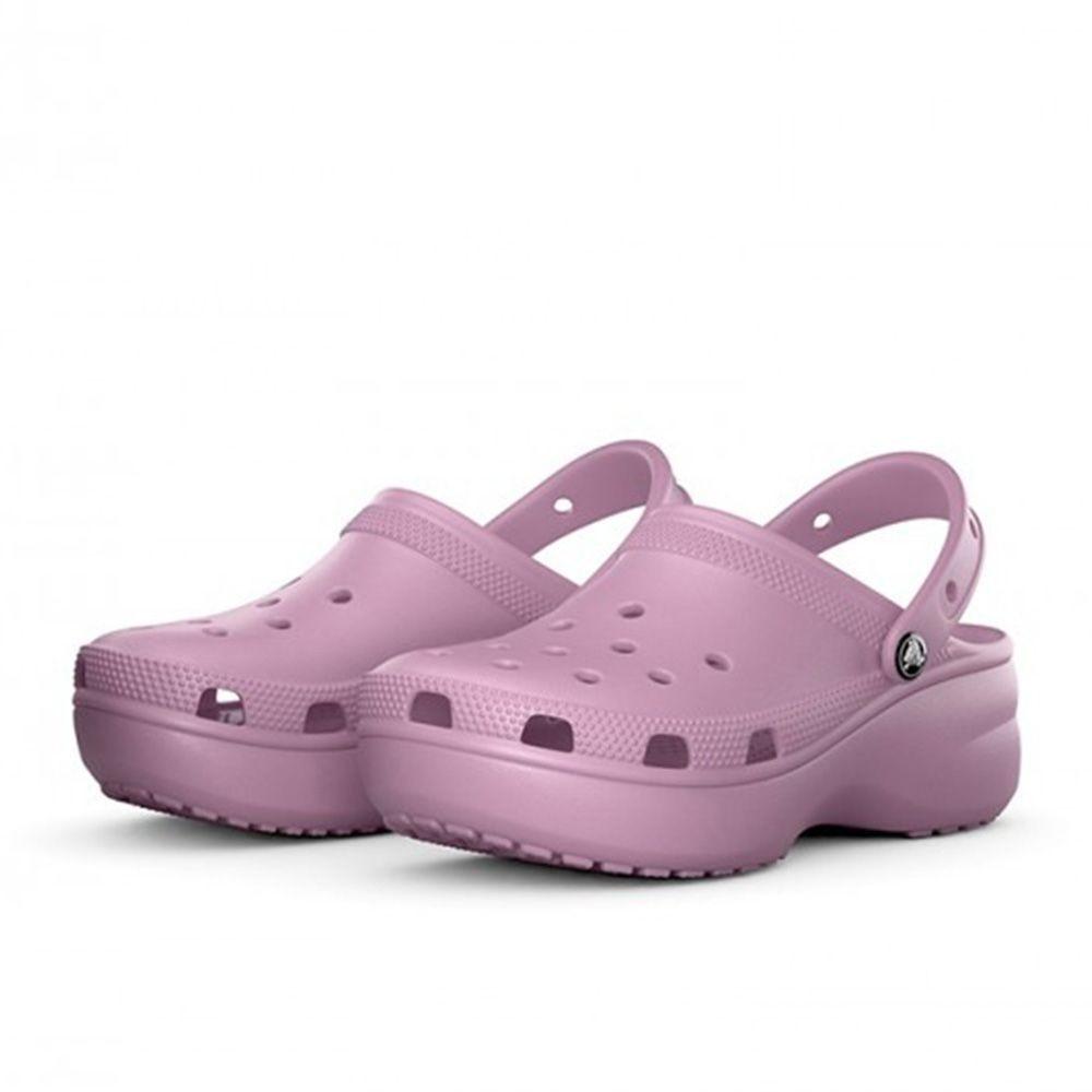 Saboti Crocs Classic Platform W 206750-5BX Damen Pinke Clogs
