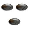 Set of 3 Nanban Fukinagashi Stone Pattern 8.0 Plates [25.1 X 3.5cm] | Ceramic Serving Plates by Setomonohonpo