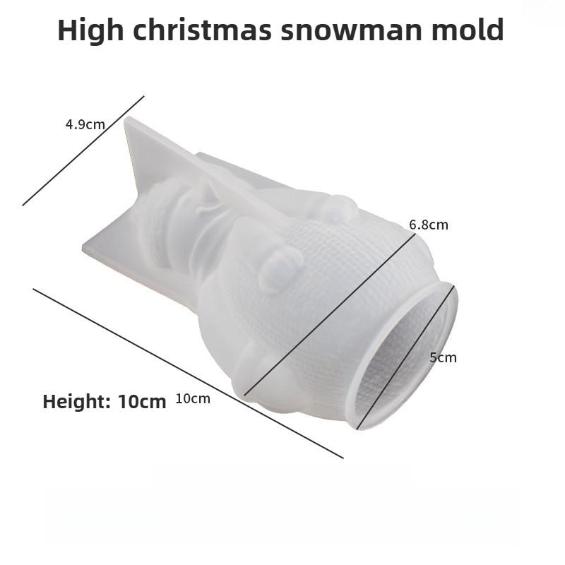 

DIY Candle Molds Christmas Snowman Boots Socks Reindeer Bell Hanging Ornaments Silicone Plaster Resin Molds for Home Decor