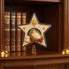 Christmas Tree Finishing Touches Christian Faux Pearl Art Topper Kit, DIY Faith Nativity Holiday Star Decor for Craft Decoration, Handmade Beaded