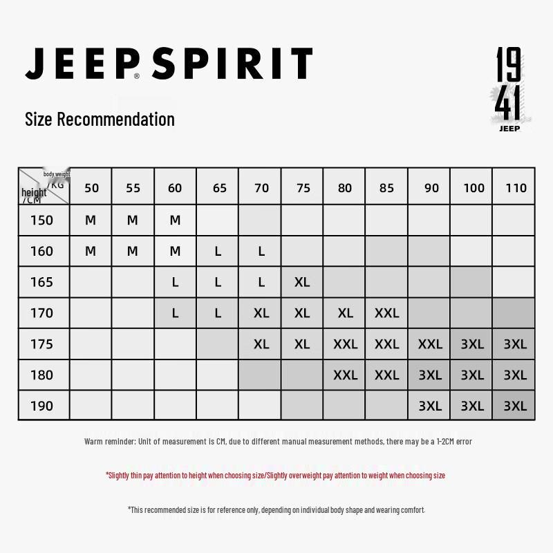 JEEP SPIRIT Men's Heavyweight Pure Cotton Long-Sleeve T-Shirt