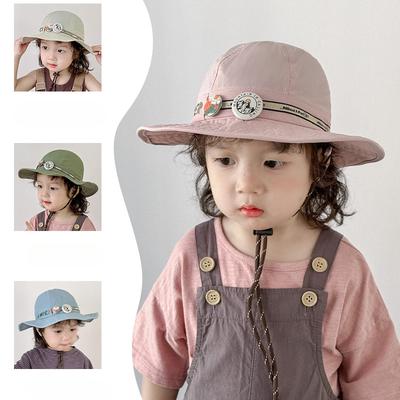 Summer Girls Children's Quick Drying Badge Hat Badge UV Sun Hat Fisherman Hat Baby Sun Protection Thin Style