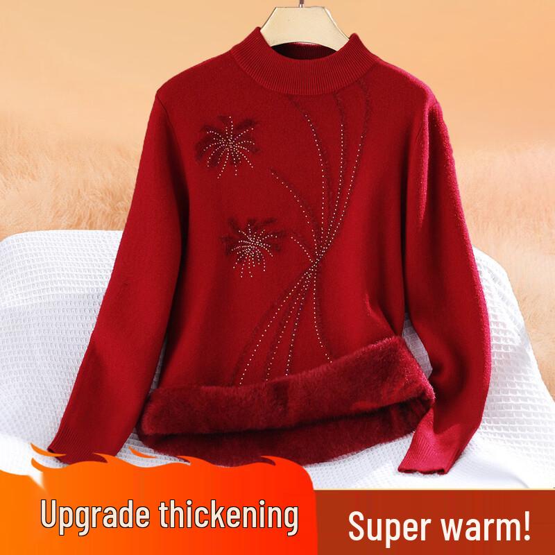 Pasite Women s Autumn/Winter Warm Mock Turtleneck Knit Base Layer Top L
