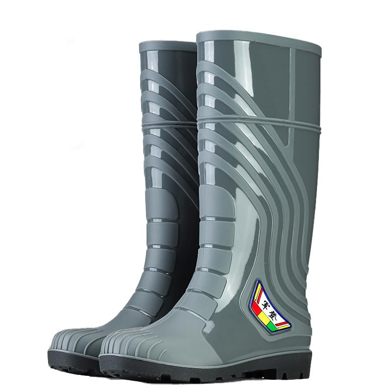 

Manufacturer Wholesale Grey PVC Rain Boots Waterproof High Rain Boots 40 серый