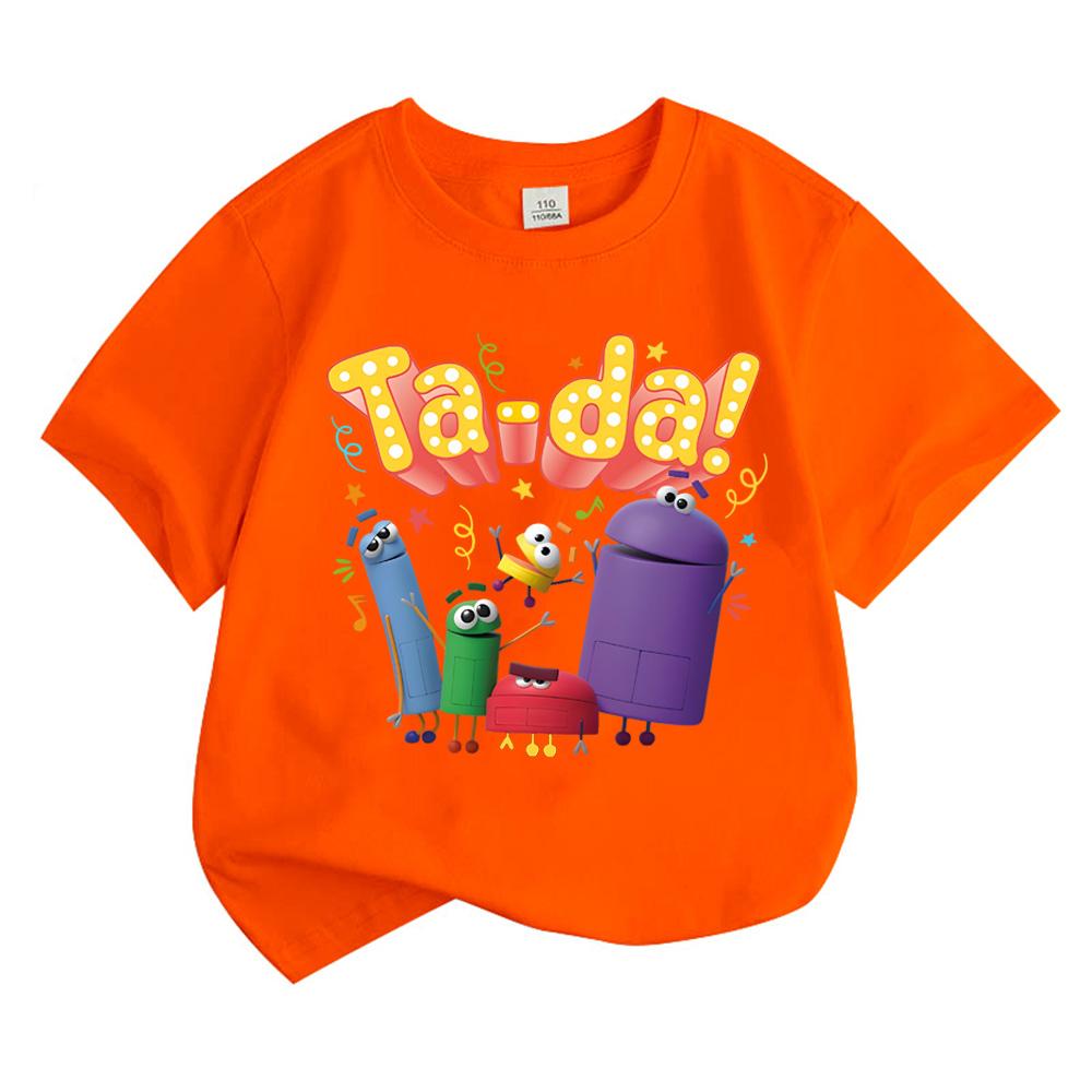 Maglietta Storybots Kawaii Bambini Ragazzi Ragazze Abbigliamento Top Manica Corta Sportiva Moda Streetwear Magliette Manga/Fumetti