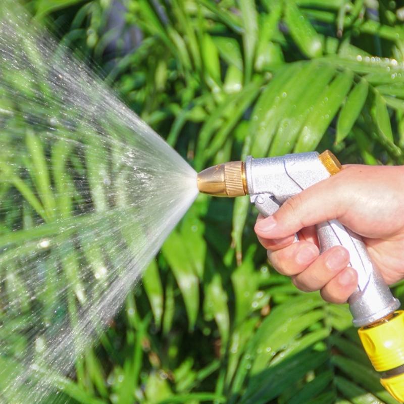 High Pressure Metal Garden Water Sprayer Gardening Sprayer Water Hose Household Lawn Car Washing Guns Yard Watering