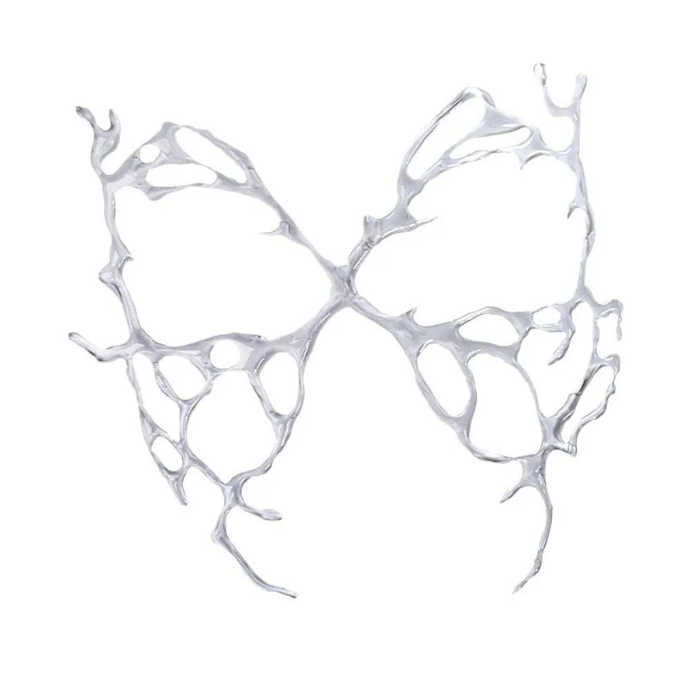 Animal Butterfly Mask Resin Ancient Style Halloween Masks Transparent With Hair Clip Masquerade Props Future Science Technology