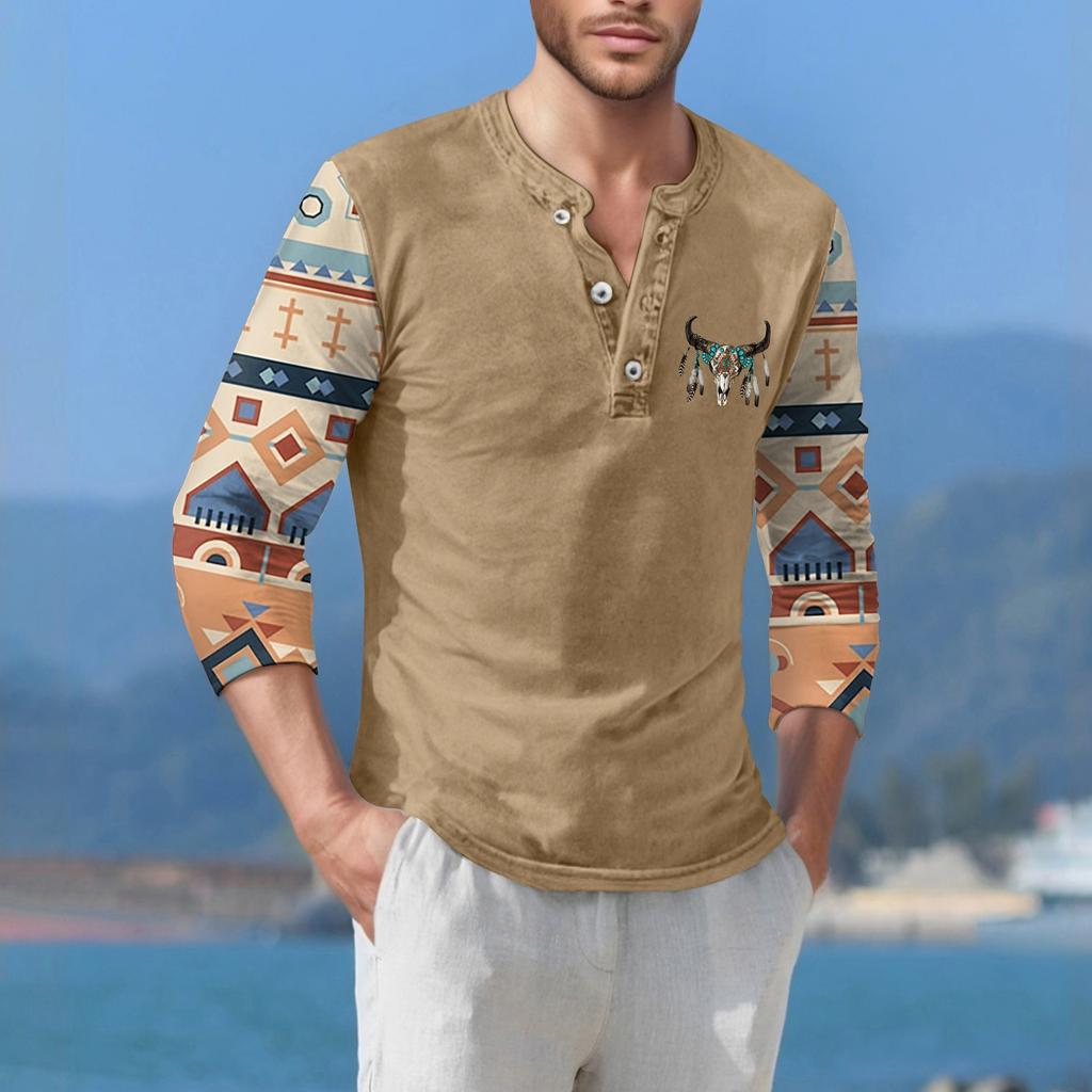 Herre T-skjorte Street Casual Mote Kortarmet Topp