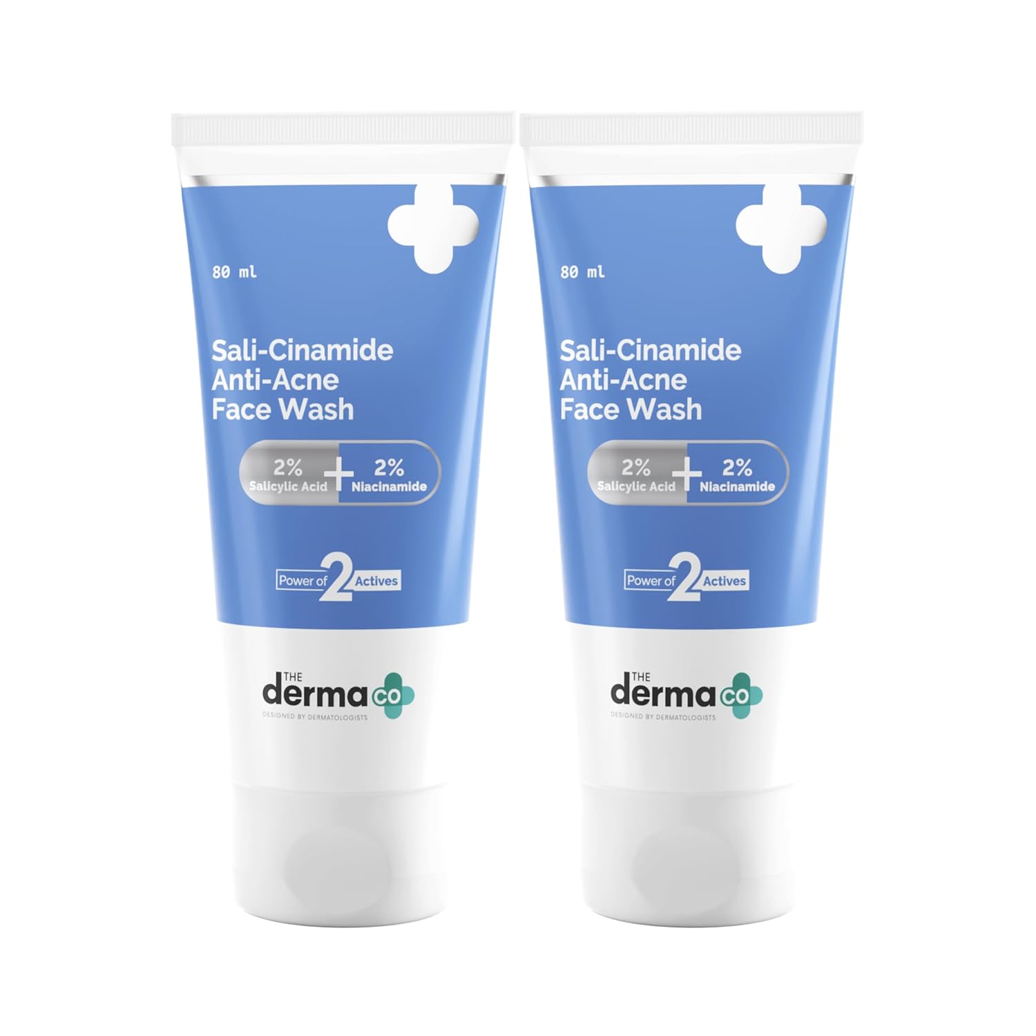 

The Derma Co Duo для вмивання обличчя Sali-Cinamide 80 мл x 2 Для жирної та комбінованої шкіри З саліциловою кислотою та ніацинамідом