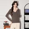 Terloman Women's U-Neck Knit Sweater