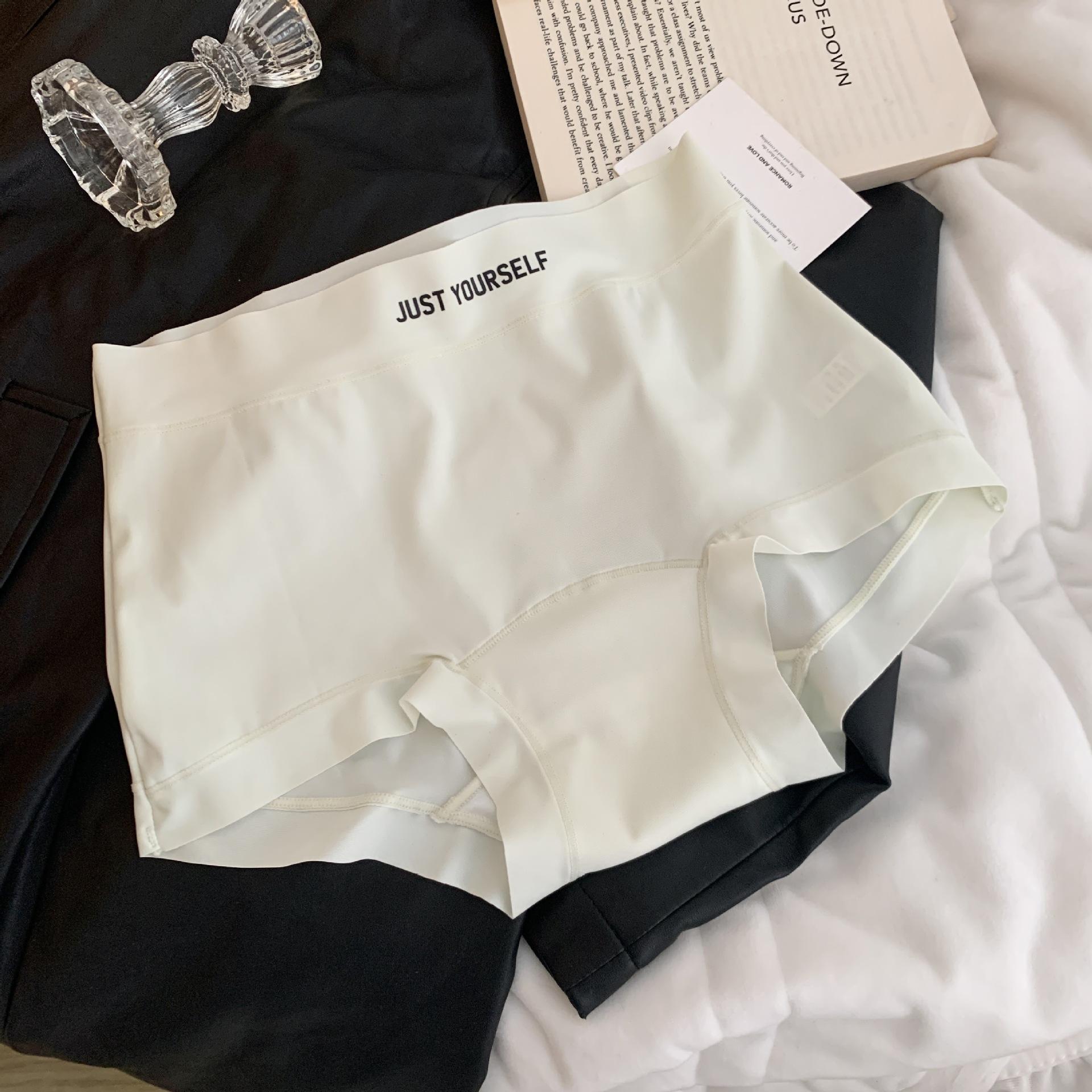 

Female Spring and Autumn Pure Cotton Letter Ice Silk Quick Dry Breathable Hip Non Trace Extended Crotch Waist Underwear XL зелений