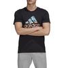 Adidas T Shirts Men's Black Crew Neck Moderate Straight Fit FN1745