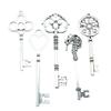 2pcs Charms Key Antique Silver Color Vintage Key Charms Pendant Jewelry Retro Key Charms For Jewelry Making