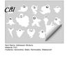 Waterdichte PVC Stickers Halloween Spook Raamstickers, Statische Stickers, Glas Herfst Seizoensdecoratie Stickers, Spookachtig Huis voor Binnen Buiten Feest