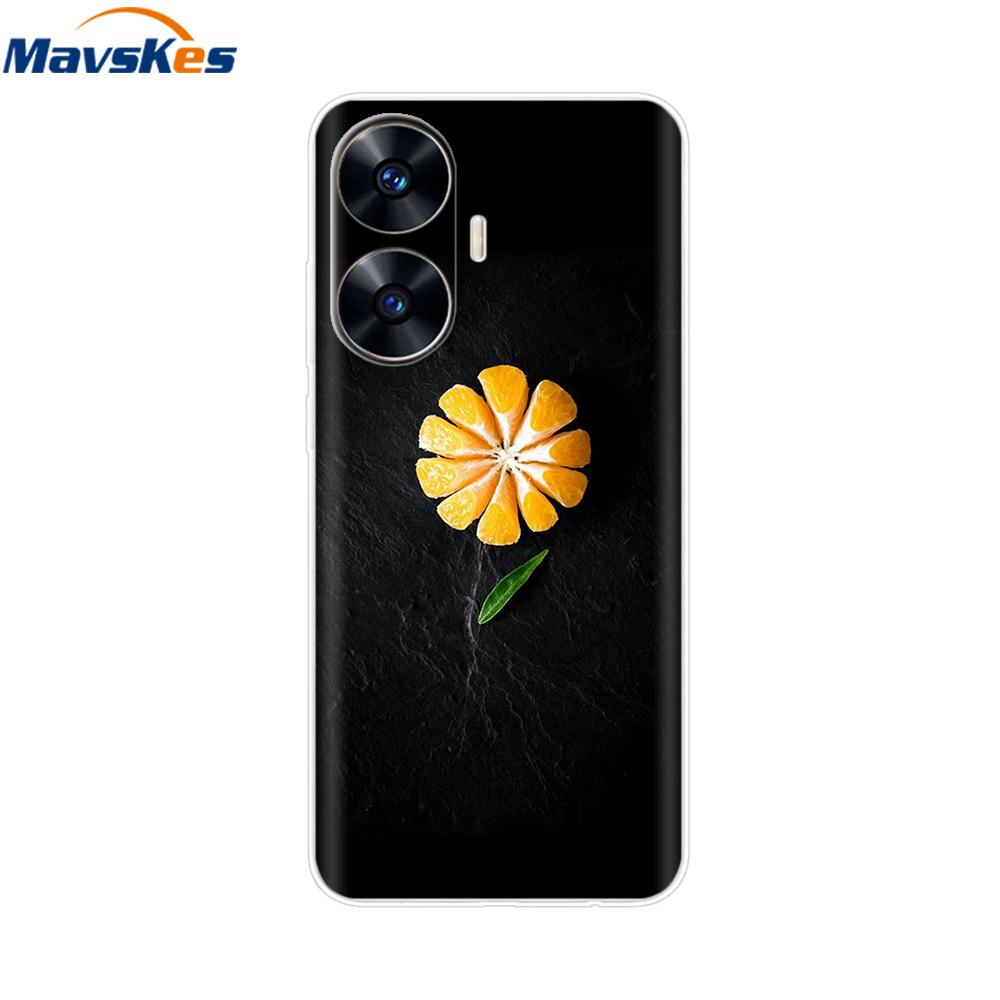 For Realme C55 4G Case C 55 Transparent TPU Soft Silicone Cover For OPPO Realme C55 RealmeC55 6.72 Inch Back Cases Phone Bumper