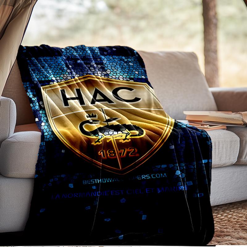 Havre Crest Blanket Lightweight Ideal Bedding Blanket Perfect for Travel, Camping, Living Rooms, Offices, Sofas, Fan Christmas gift