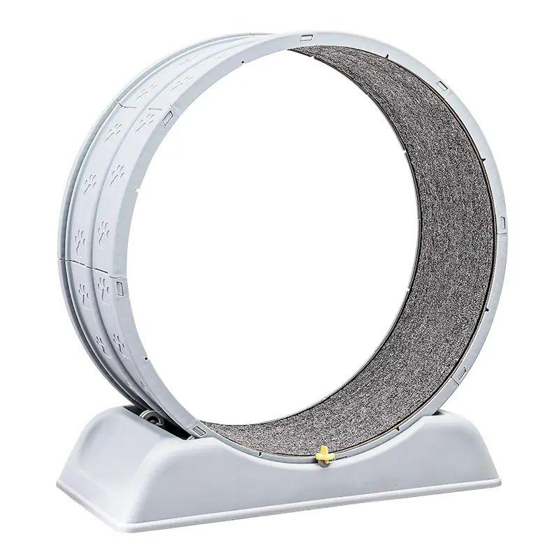 

Кошачья беговая дорожка Собачий фитнес Упражнения Бесшумная Скошенная Снятие духоты Игрушка для бега Колесо для бега Большие товары для питомцев Защита от царапин Grey treadmill separate boxed