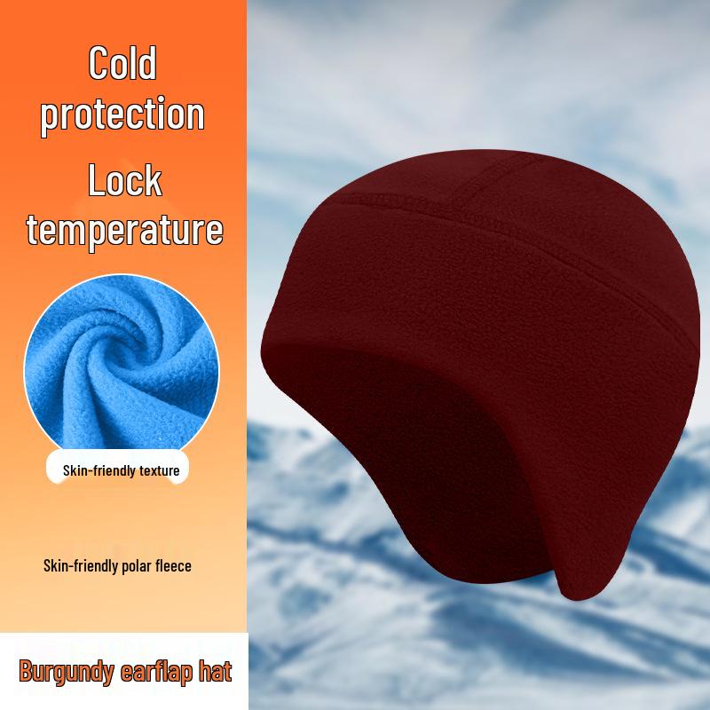 Zagęszczona zimowa czapka z pluszem: Styl Europejski i Amerykański, Kolarstwo na Świeżym Powietrzu, Ochrona Uszu, Dwuwarstwowa Ochrona przed Zimnem, Czapka Narciarska i Motocyklowa