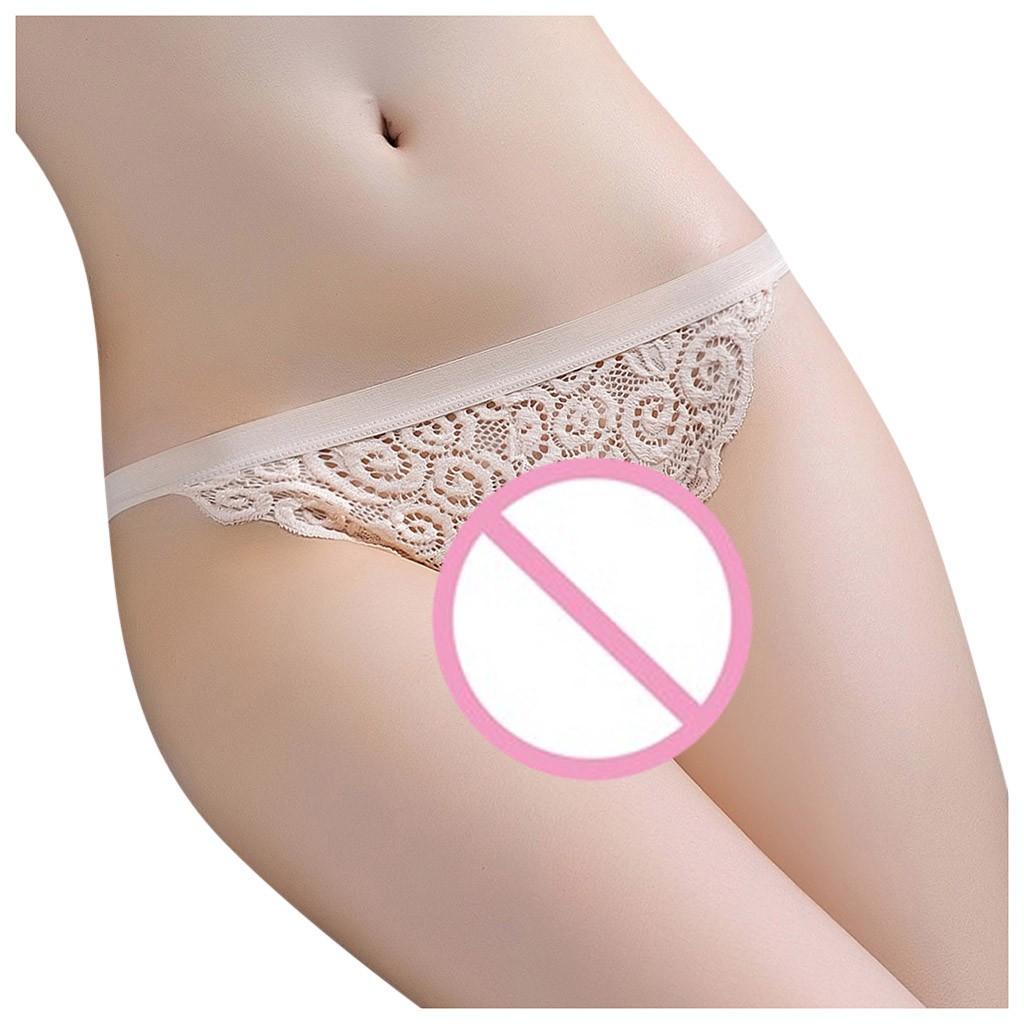 Women Sexy Floral Lace Splice Briefs Panties Thongs Lingerie Underwear
