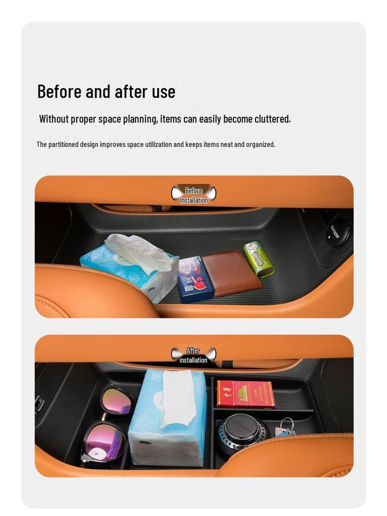 26 Suitable Interior Accessories for GAC Aion i60 Center Console Storage Divider