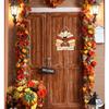 CYNOSA Thanksgiving Wreath for Front Door Turkey Door Hanger Gobble Sign Thanksgiving Turkey Outside Door Decorations