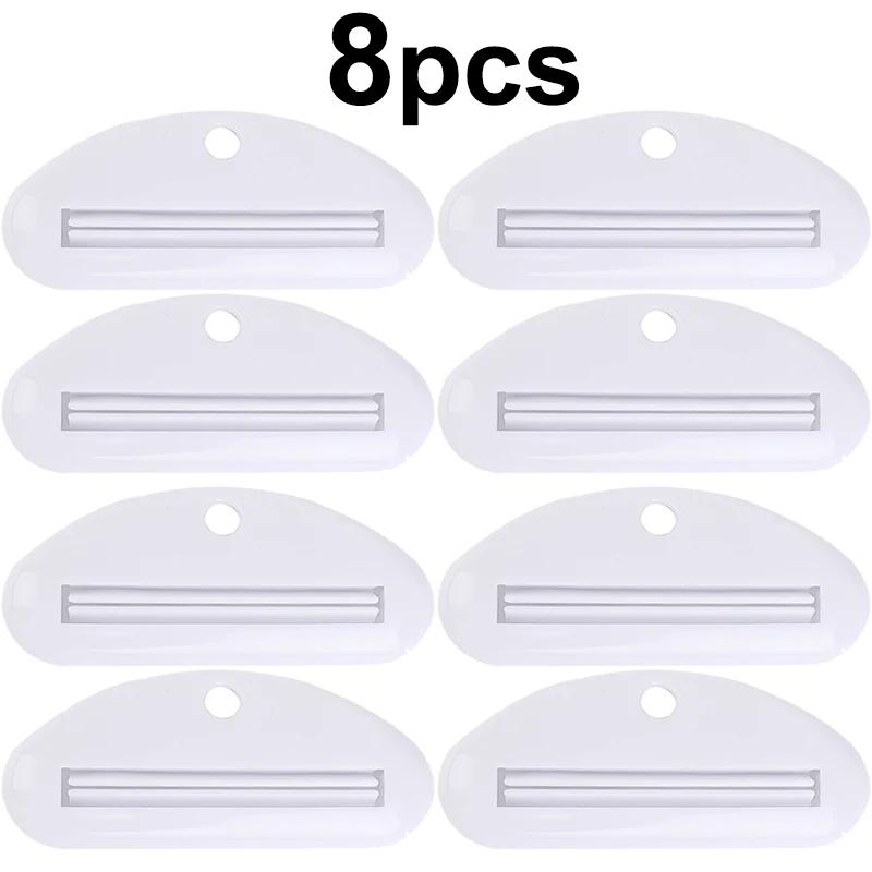 8/1pcs Plastic Toothpaste Squeezers Facial Cleanser Tube Clip Manual Toothpaste Dispenser Bathroom Wall Hanging Squeezed Clips