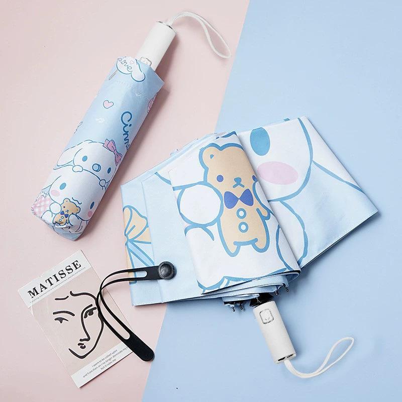 Umbrella Rain and shine female folding sunshade sunscreen UV protection ins sun umbrella waterproof automatic umbrella vinyl