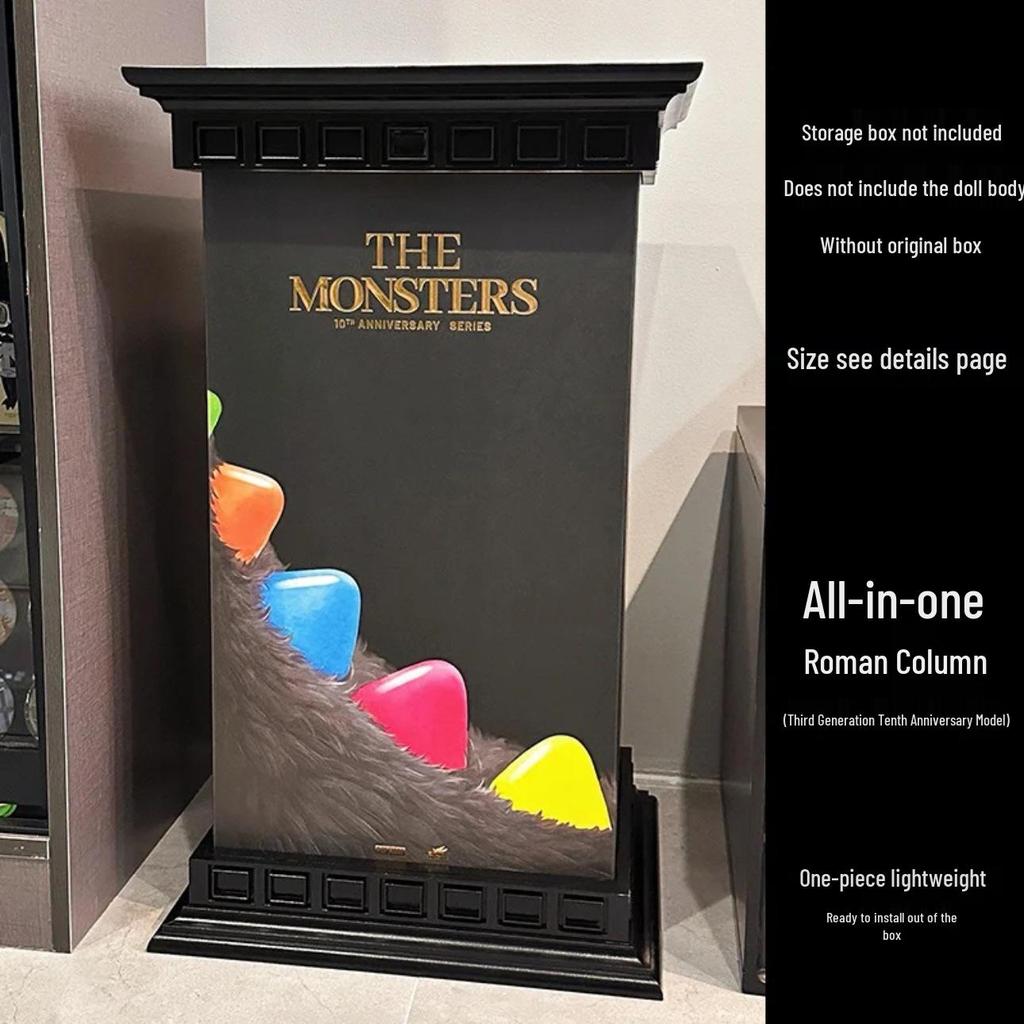 LABUBU ZIMOMO Archangel Acrylic Display Box with Magnetic Door