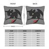 Federa per Cuscino Decorativa in Poliestere Toothless Night Fury Chibi HTTYD Copricuscini Personalizzati