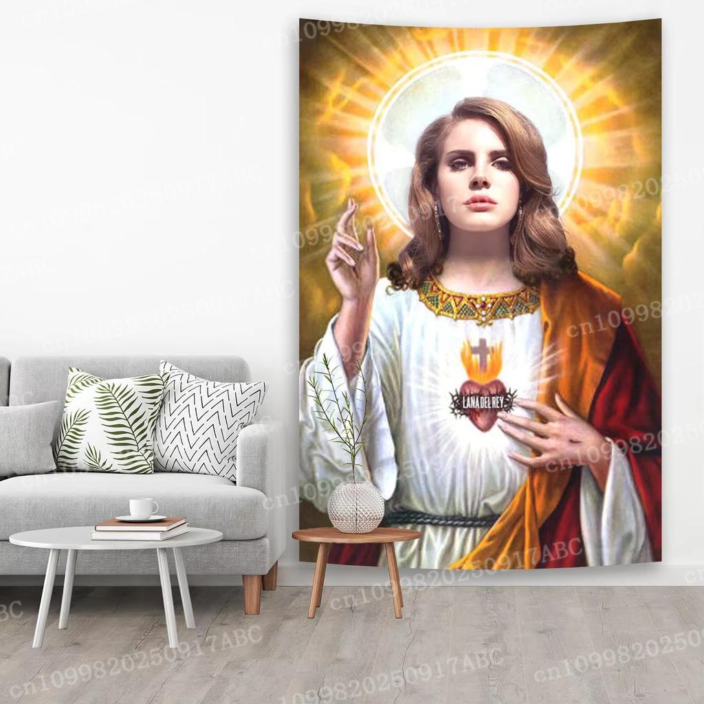 Lana Del Rey Tapestry Or Flag Tapestry Printed Outdoor For Decoration Tapestry American Pop Singer Wall Decoration Home Tapestry