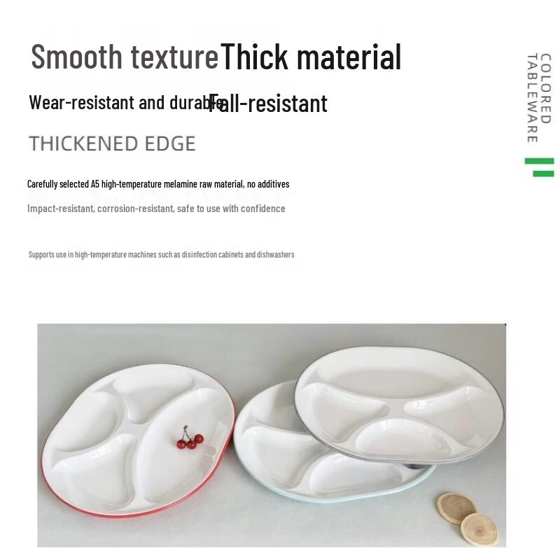 Assiettes repas compartimentées en mélamine DISHJOY