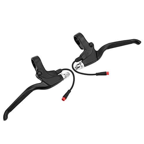 Pair of Aluminum Alloy Motorcycle Brake Levers with 2-Pin Waterproof Connectors for 10-Inch Electric Scooters