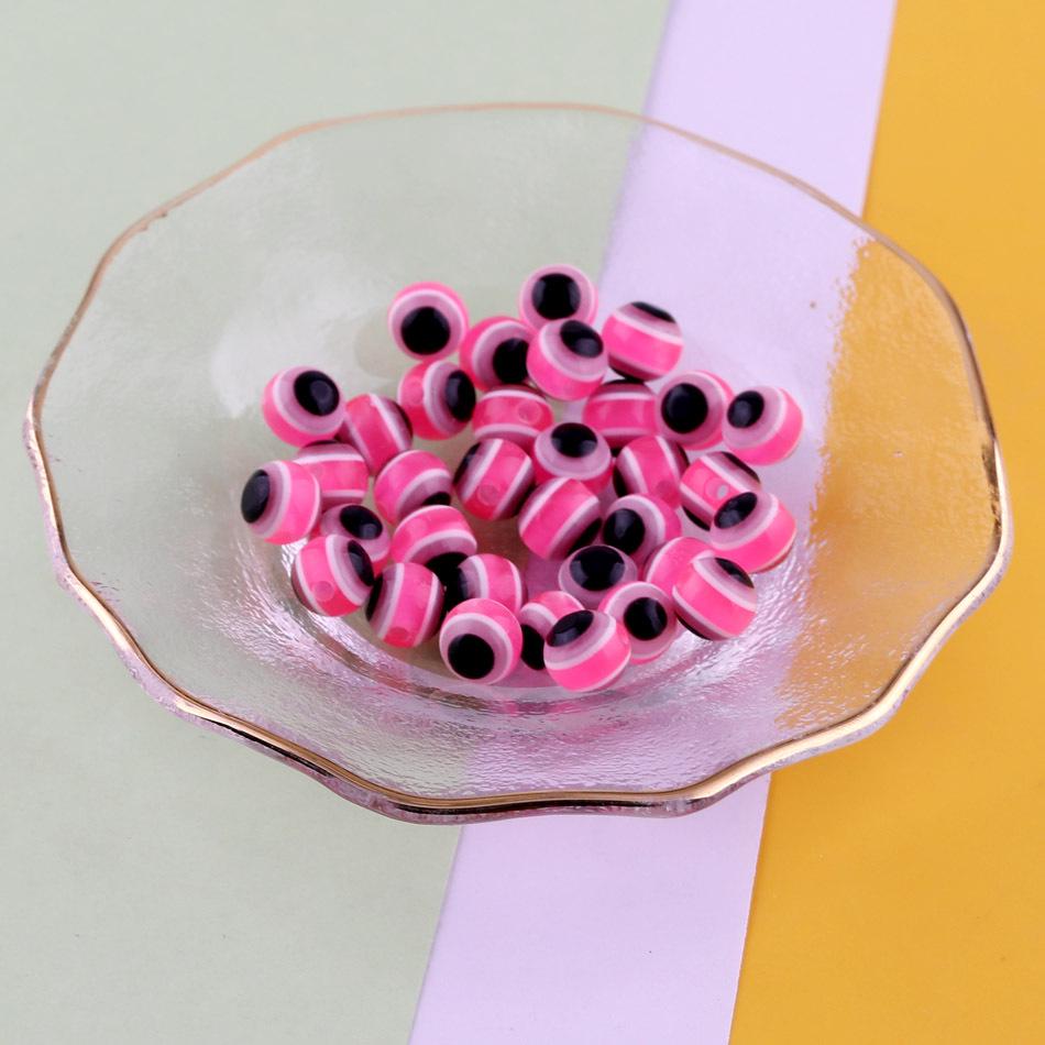 Mixed Size Transparent Resin Eye Beads for DIY Jewelry and Bracelets