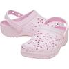 Crocs Classic Clog Floral Cutout Comfortable Breathable Lightweight Shock Absorption Low Top Sandals Kids sandals Pink 210943-6ZW