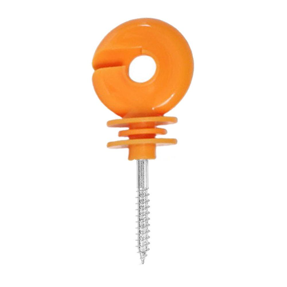 100Pcs Angled Slot Wood Post Screw Screw-In Electric Fencing Insulators Electric Fence