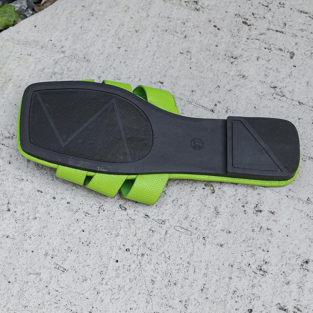 Damenhausschuhe mit flachem Boden, Strandschuhe, lässige Haussandalen, offene Hausschuhe, Paarschuhe