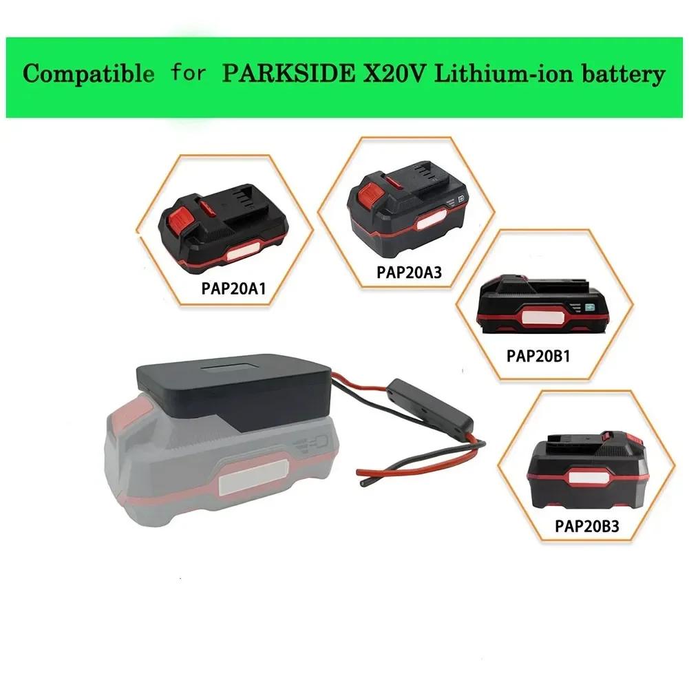 

Adapter For Lidl For Parkside X 20V Team Lithium Battery Power Connector DIY 12.5 Inches Electrical China Mainland