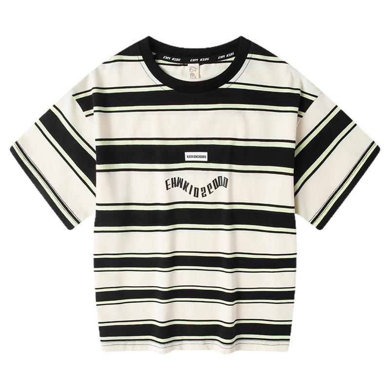 Little Elephant Hamm Boys  Striped Short Sleeve T-Shirt 160cm
