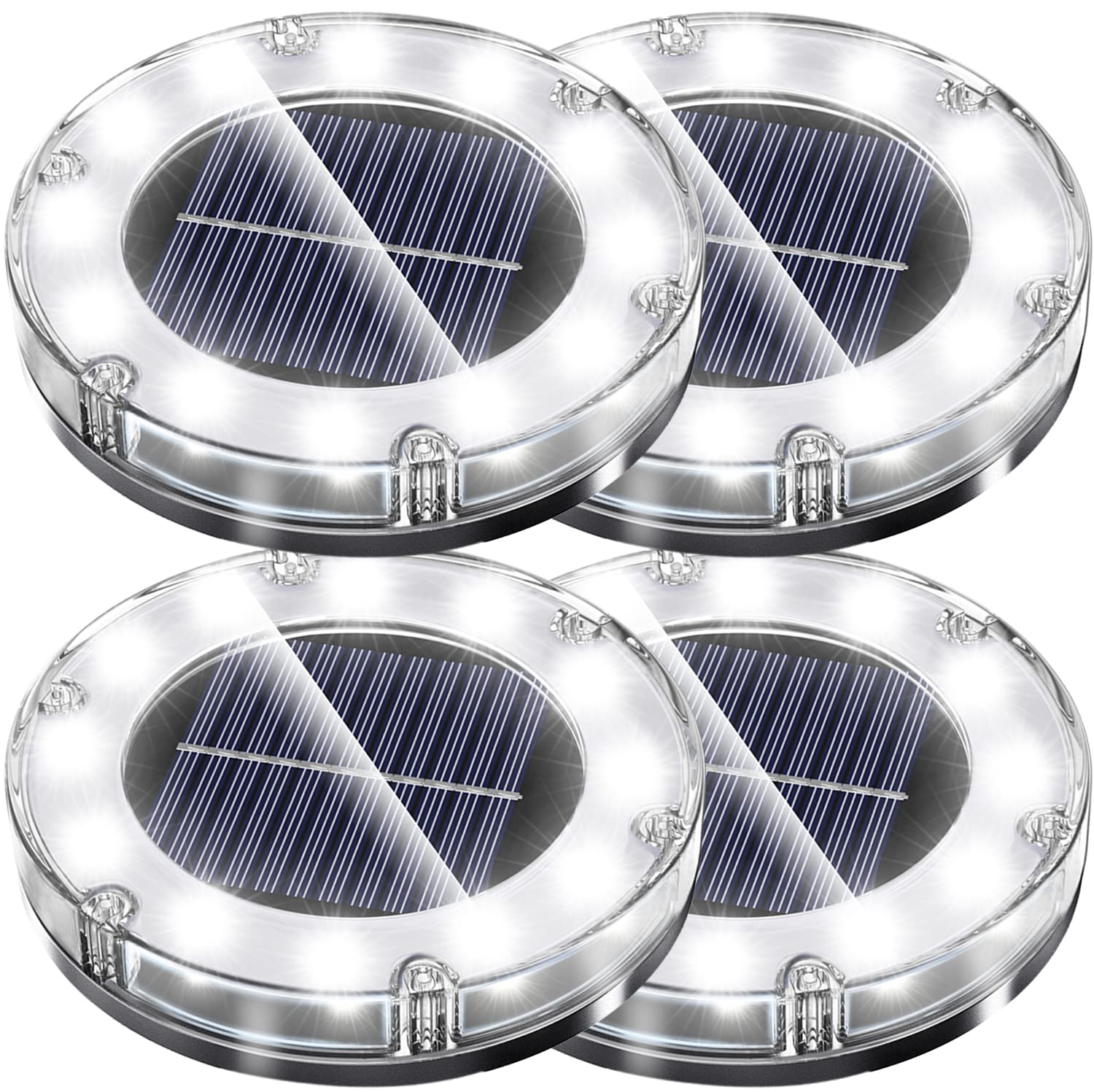 

Светодиодный садовый светильник NFESOLAR Белый свет, на солнечной батарее, водонепроницаемый, с датчиком, стильный, для улицы, сада, входа, отдельно стоящий, встраиваемый, (Набор 4)