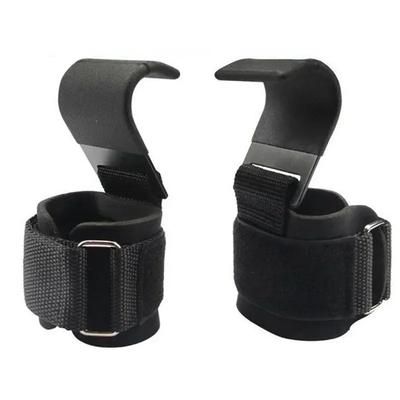 1Pc Weight Lifting Hook Grips With Wrist Wraps Gym Hand Bar Strap For Pull Ups Power Lift Gloves Fitness Training