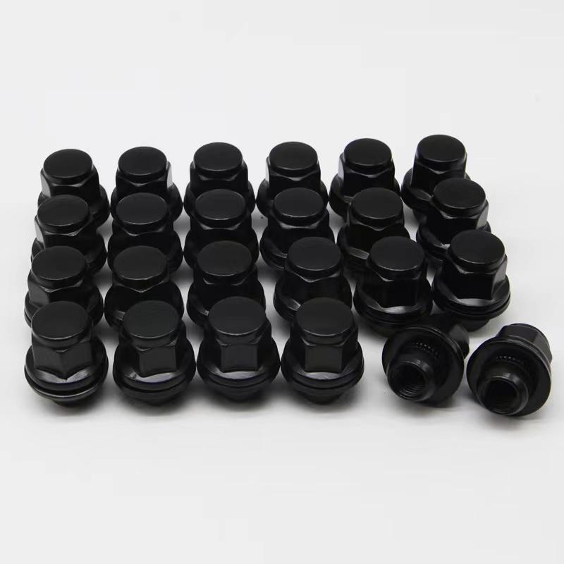 Длина 37 мм 13/16 21 мм Шестигранник OEM Черный M12x1.5 Колесная гайка Toyota Camry RAV4 Highlander Corolla, Prius, Sienna, Lexus IS300, GS450 M12x1.5