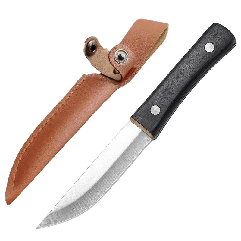 

Нож для мяса из нержавеющей стали, кухонные ножи для обвалки, нож для мяса, резак для фруктов, барбекю чёрный