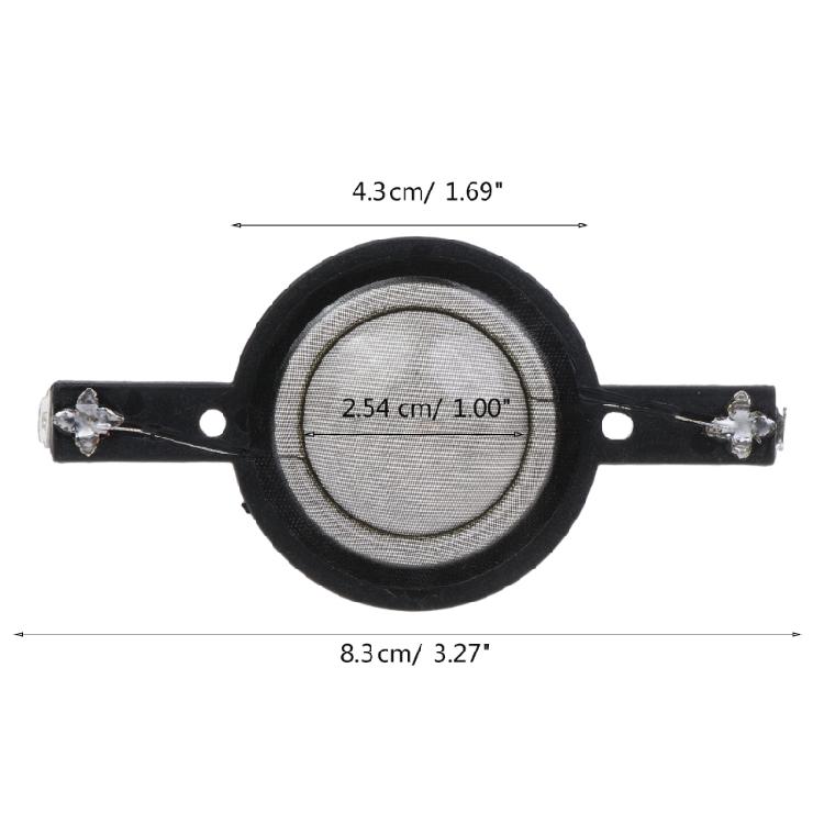25Core 25.4mm Dome Tweeter Voice Coil Horn Diaphragm Driver Transparent/Black